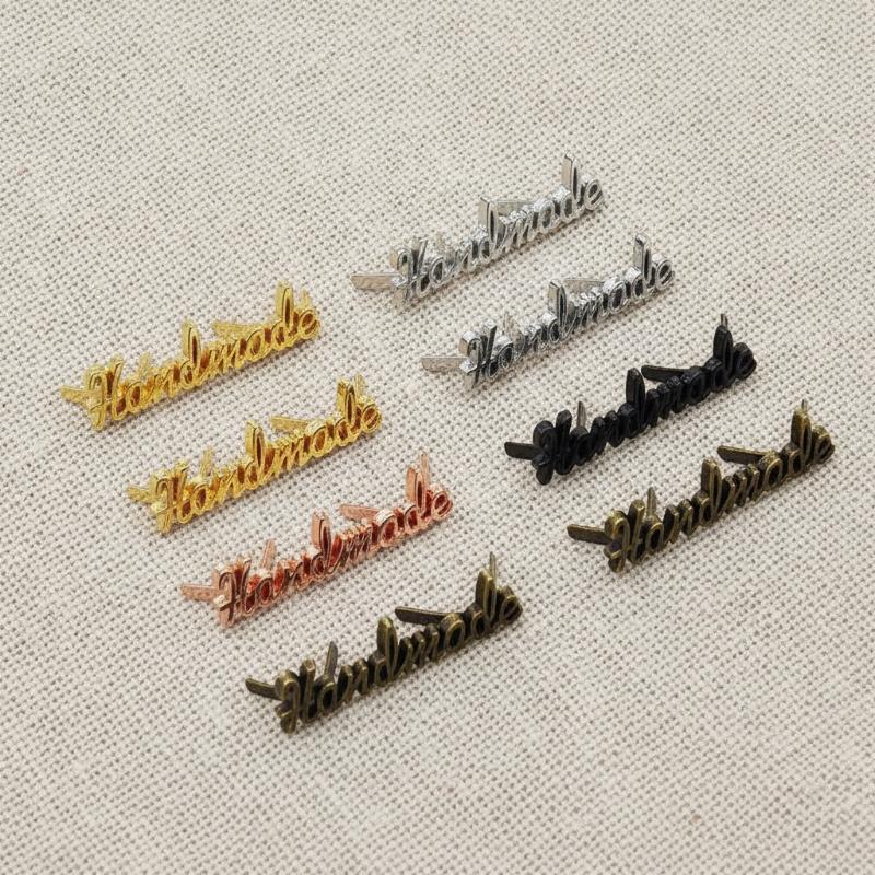 Sewing Label - 10 шт. металлических этикеток с буквами